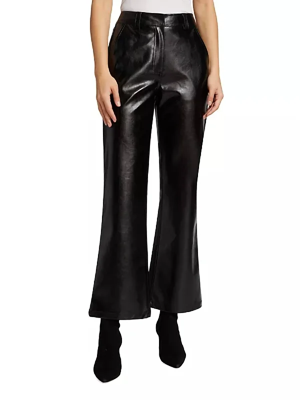 Trendy Clothing Sale Melbrooke Faux Leather Trousers In Black