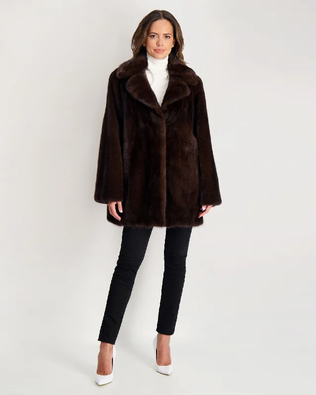 High End Designer Brands Discount Mink Jacket