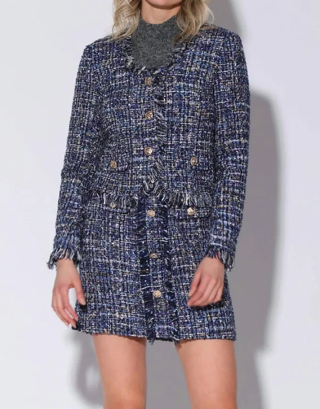 Day To Night Styles Inaya Jacket In Blue