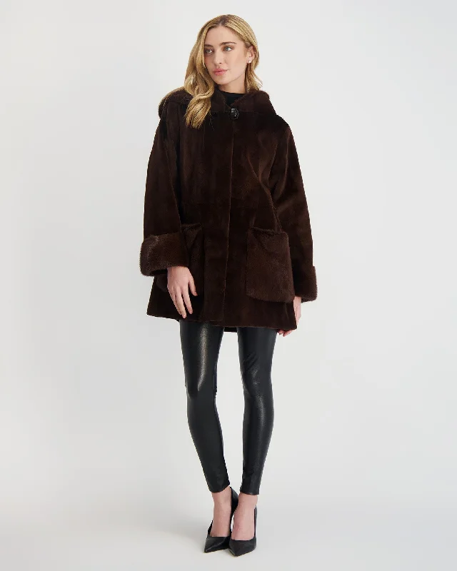 Designer Wear On Sale Mink Parka