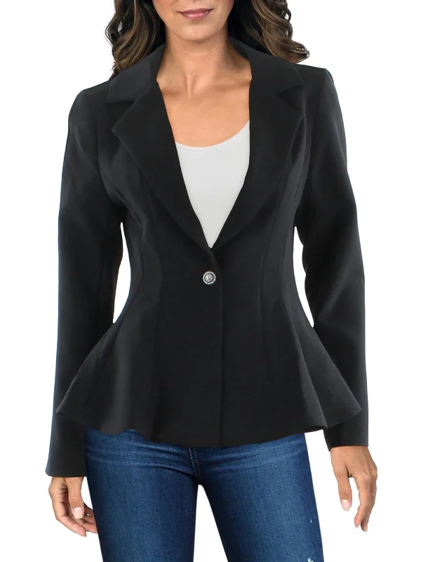 Top Deals Womens Embellished Business One-Button Blazer