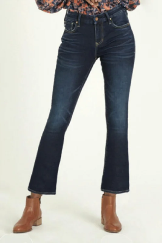 Trendy Women's Collection Blaire Winter ‘23 Slim Straight High Rise Ankle Jean In Munich