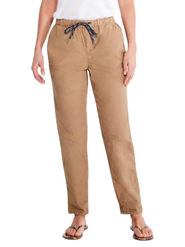 Flash Sale Cotton Poplin Relaxed Ankle Pant In Dijon