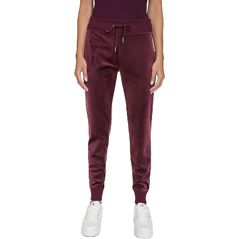 Clearance Event Womens Solid Velour Jogger Pants