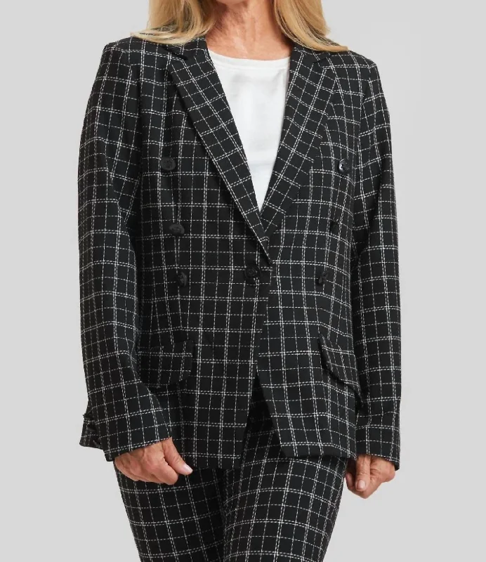 Comfort Meets Fashion Steely 1 Button Jacket In Carbon