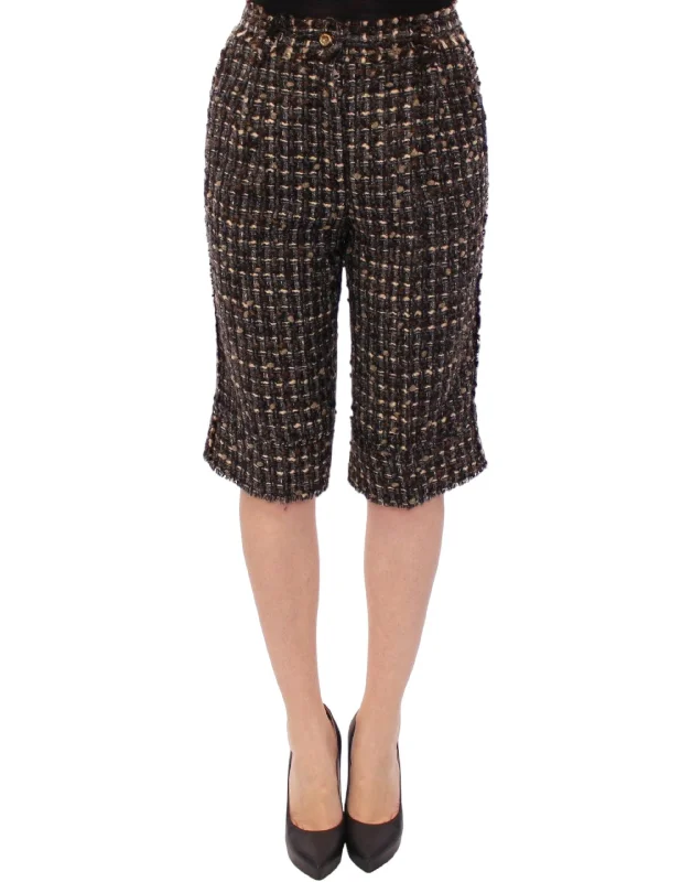 Versatile Wardrobe Essentials Dolce & Gabbana Elegant  Wool Blend Women's Shorts