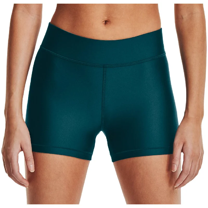 Wardrobe Update Under Armour HeatGear Mid Rise Womens Short Running Tights - Green