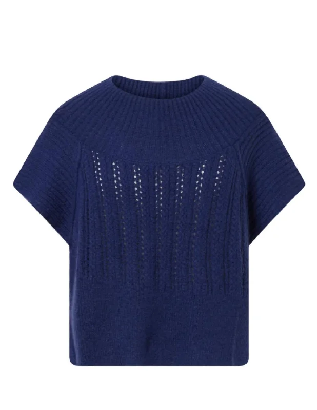 Early Access To Art Deco Styles Sale Debardeur Sweater In Navy