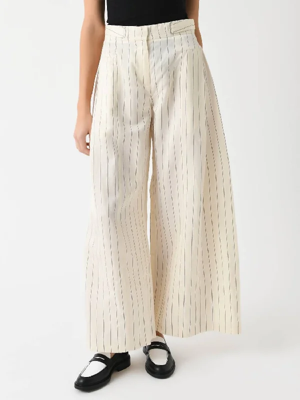 Holiday Attire Sale Wide Suiting Pant In Egret