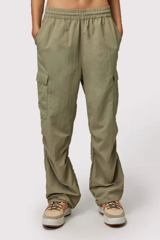 Redefining Women's Fashion Journey Cargo Pant In Dark Matcha