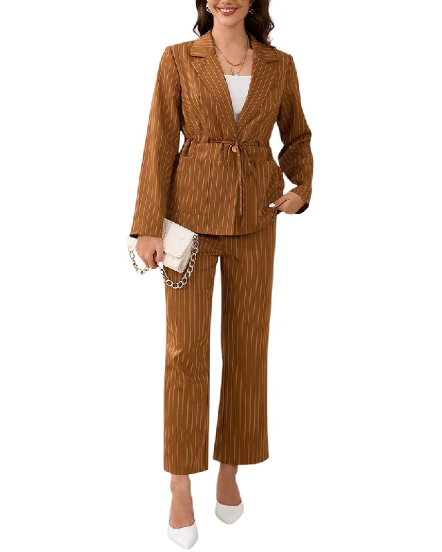 Flash Sale, Don't Miss VERA DOLINI 2pc Blazer & Pant Set