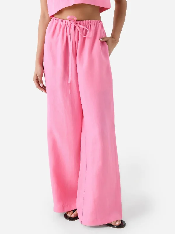 Exquisite Women's Wear Sale Delphi Drawstring Pant In Rose