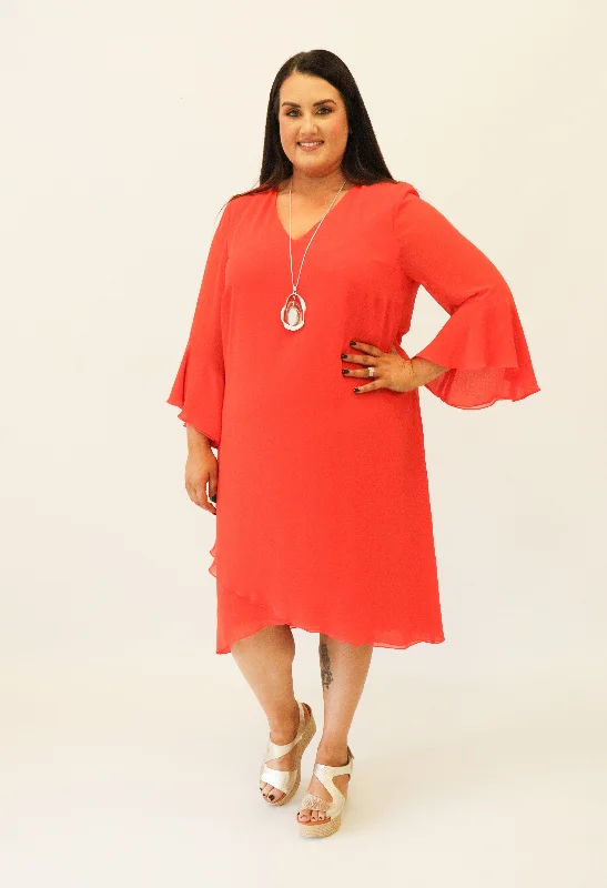 Inspired By You, Designed For You Godske Dress in Orange