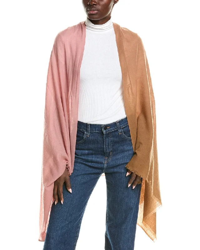 Ethnic Cultural Event Wear Vince Oversize Dip-Dye Lightweight Wool & Cashmere-Blend Wrap