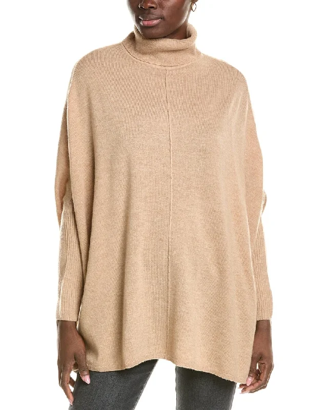 Trend Setting Wardrobe Brodie Cashmere Roll Wool & Cashmere-Blend Poncho