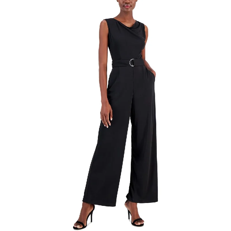 Luxe Women's Fashion Womens Sleeveless Wide Leg Jumpsuit