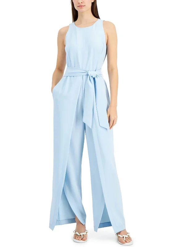 Best Deals Of The Season Womens Scuba Wide-Leg Jumpsuit