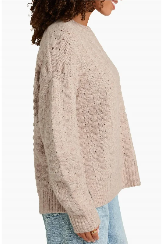 Exclusive Deals Online Candace Cashblend Sweater In Toast