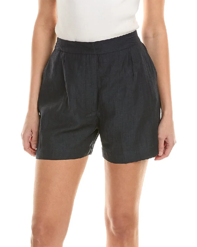 Now On Sale For Chic Urban Styles ALPHA STUDIO Linen-Blend Short