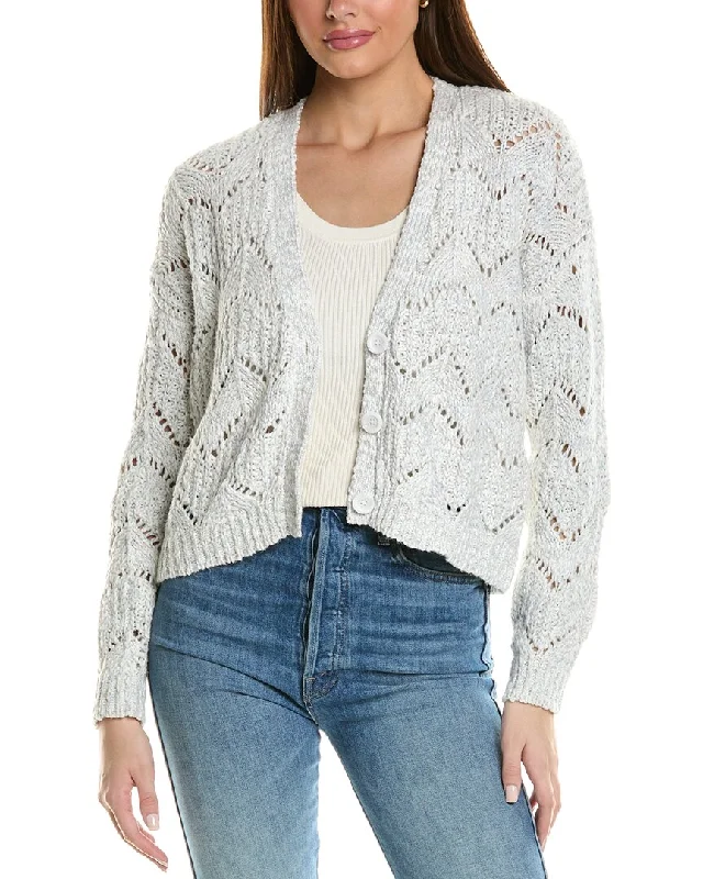 Subtle Sophistication Autumn Cashmere Pointelle Cardigan