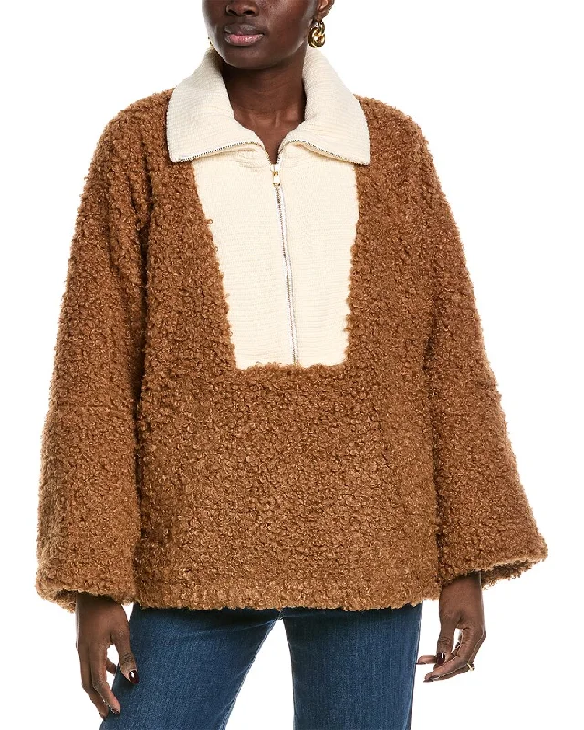 Quick Grab Deals TOCCIN Serafina Oversized Wool-Blend Popover