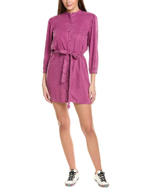 Travel Essentials Bella Dahl Puff Sleeve Belted Shirtdress