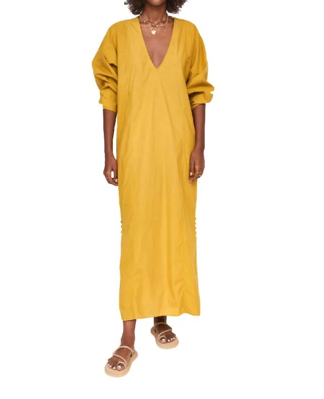 Trendy Clothing Sale Curacao Caftan Dress In Gilded