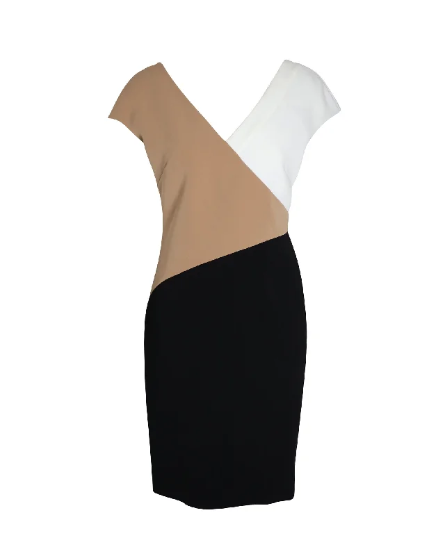 Summer Fashion Diane Von Furstenberg Color-Block Dress in Multicolor Triacetate