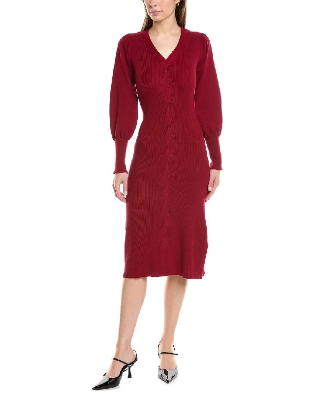 Trend Leading Collection Nanette Nanette Lepore Cable Front Sweaterdress