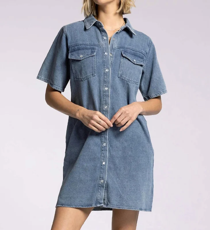 Hot Trends Phoenix Dress In Denim