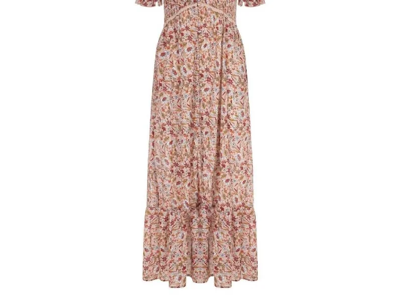 Limited Time Offer Women's India Smocked Dress In Dusty Pink